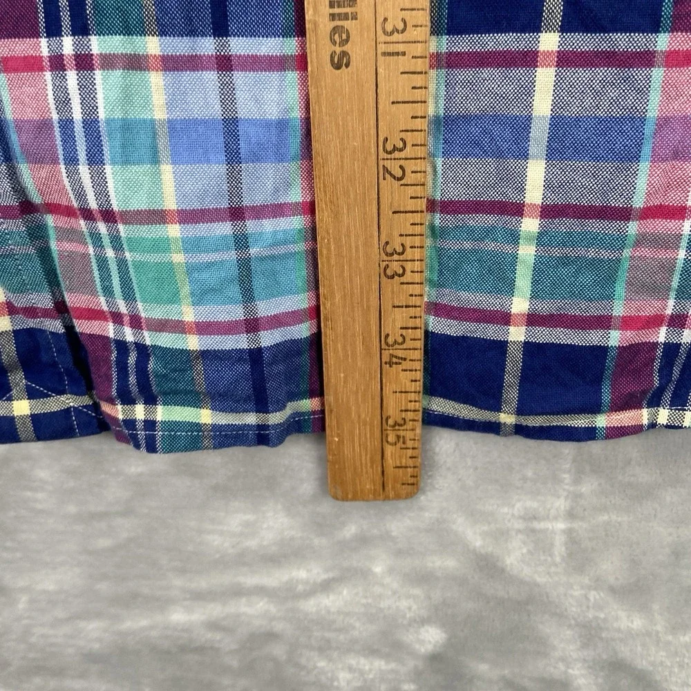 Ralph Lauren Shirt Mens 4XB Button Down Flesh Pony Plaid Oxford Big Tall Casual